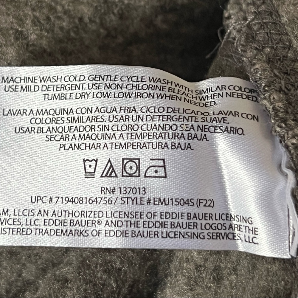 Eddie Bauer Sweater Fleece Men’s Medium New w/tags - Picture 6 of 8